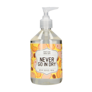 Never Go In Dry - Waterbased Anal Lubricant - 17 fl oz / 500 ml