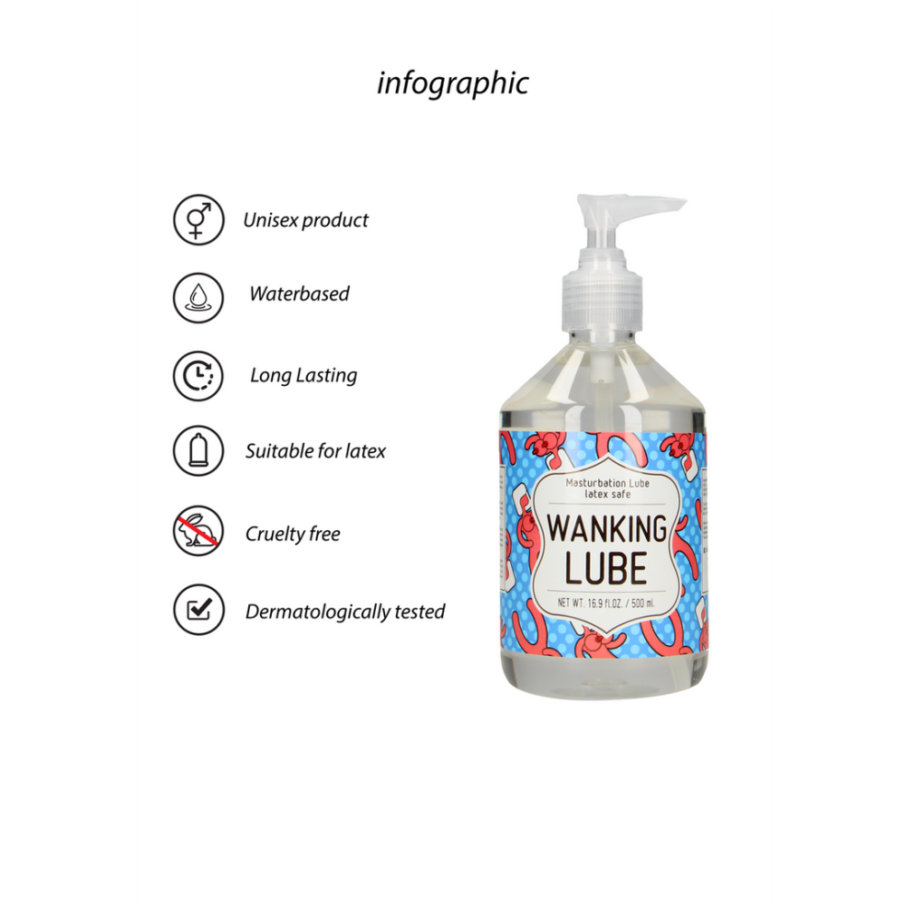 WANKING LUBE - Masturbatie Glijmiddel - 500 ml - Afbeelding 2