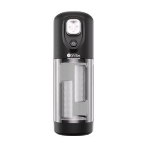 Ikon VOLT - Vibrerende Wrijvende Verwarmende Masturbator - Doorzichtig