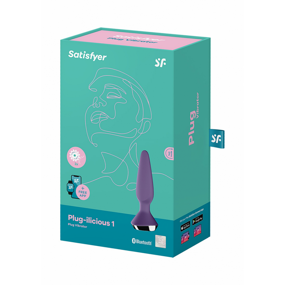 Plug-ilicious 1 - Vibrerende Butt Plug - Paars - Afbeelding 2