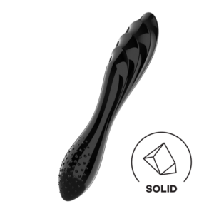 Dazzling Crystal 1 - Glazen Dildo - Zwart