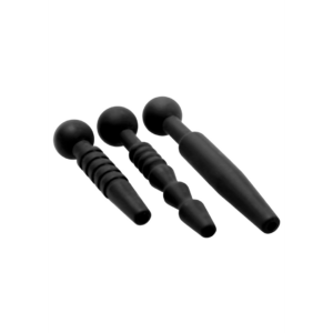 Donkere Stangen - 3 Delige Silicone Penis Plug Set