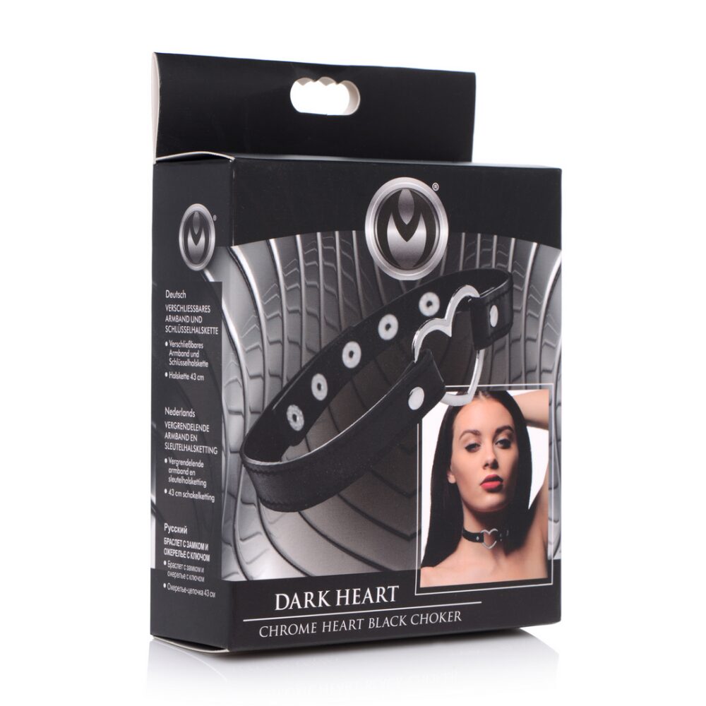 Donkere Hart - Chrome Heart Zwarte Choker - Afbeelding 2