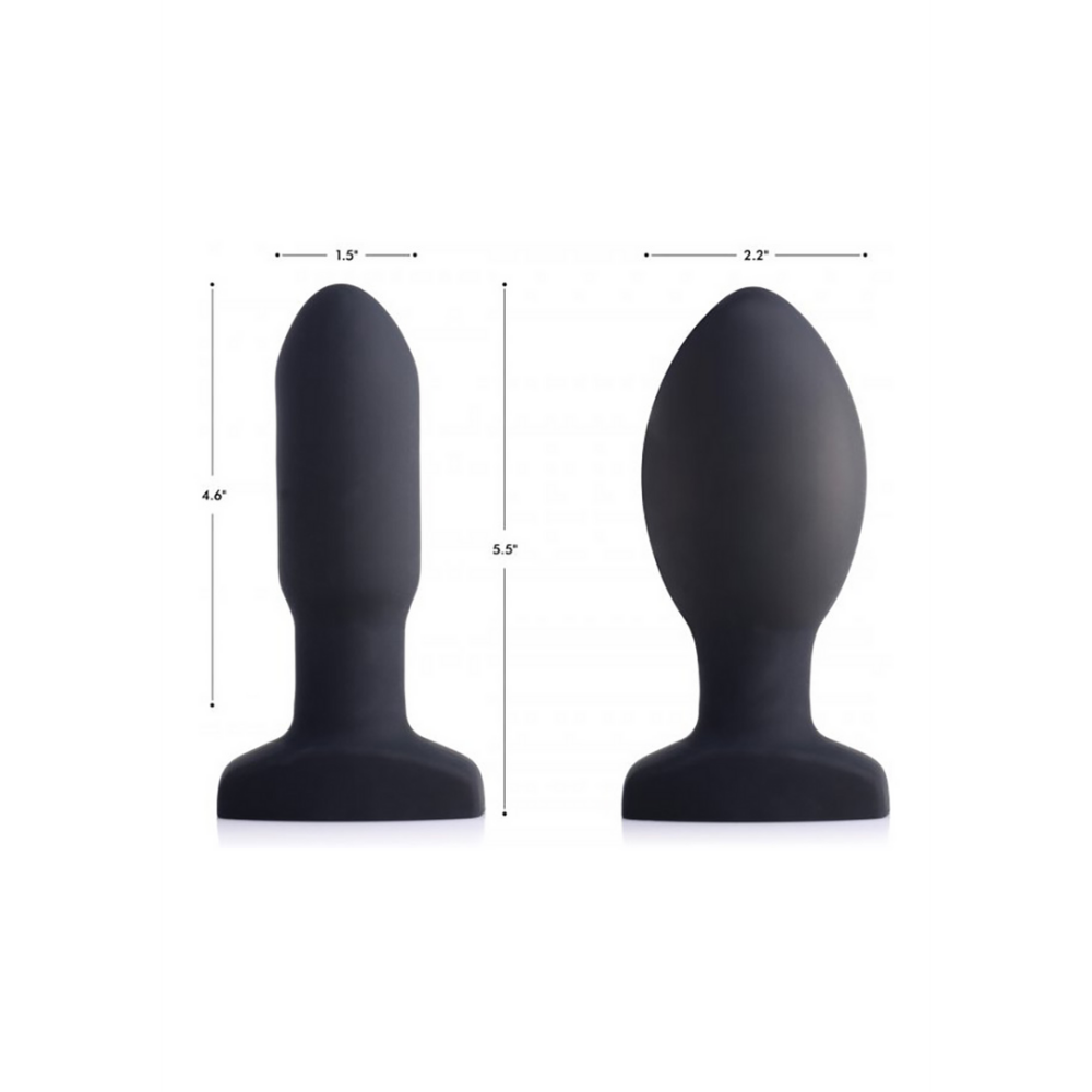 Opblaasbare Vibrerende Silicone Butt Plug - Afbeelding 5