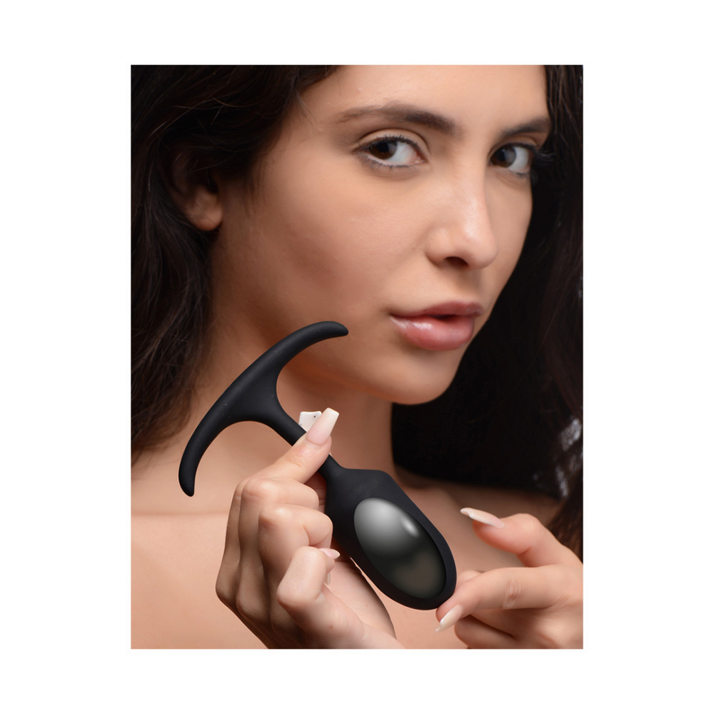 Premium Siliconen Gewogen Anale Plug - Klein - Afbeelding 4