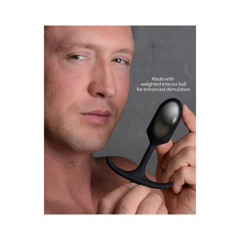 Premium Siliconen Gewogen Anale Plug - Klein - Afbeelding 5
