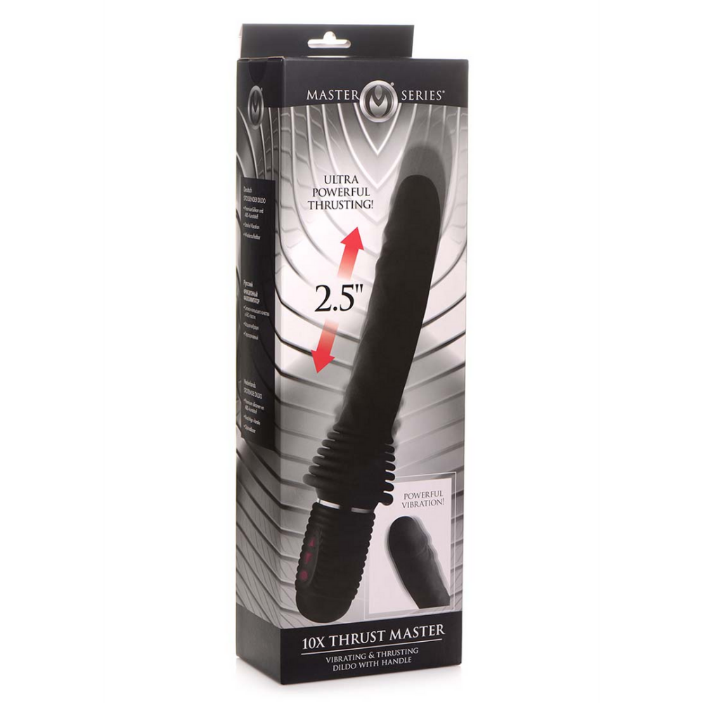 Thrust Master - Vibrerende en Duwende Dildo met Handvat - Afbeelding 2