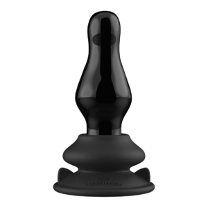 Missy - Vibrerende Glazen Butt Plug met Zuignap