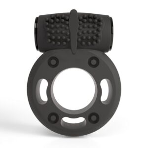 Booster - Cockring met Vibrerende Bullet - Zwart