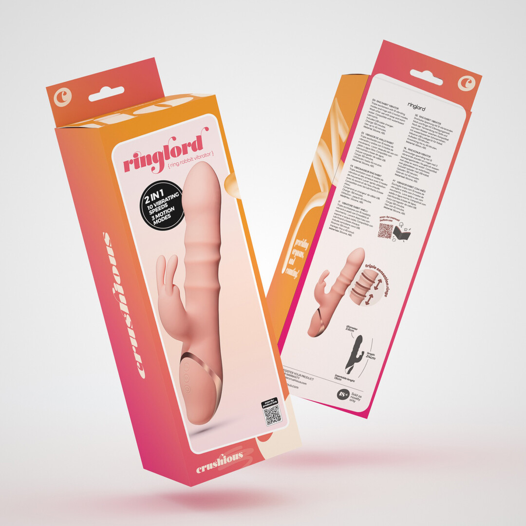 Ringlord - Ring Rabbit Vibrator - Roze - Afbeelding 2