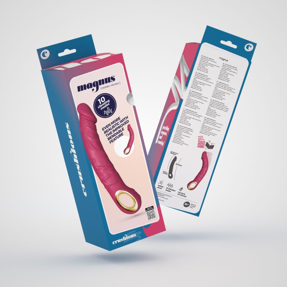 Magnus Bend - Realistische Flexibele Vibrator - Roze - Afbeelding 2