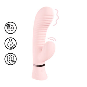 Mystique - Geribbelde Konijnen Vibrator - Roze