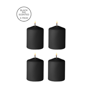 Tease Candles - Disobedient - 4 Stuks - Zwart