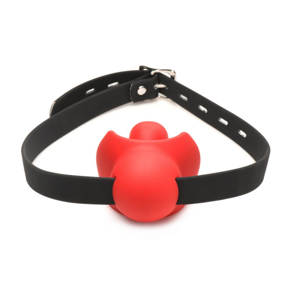Gag Order - Extreme Silicone Ball Gag - Rood - Afbeelding 4