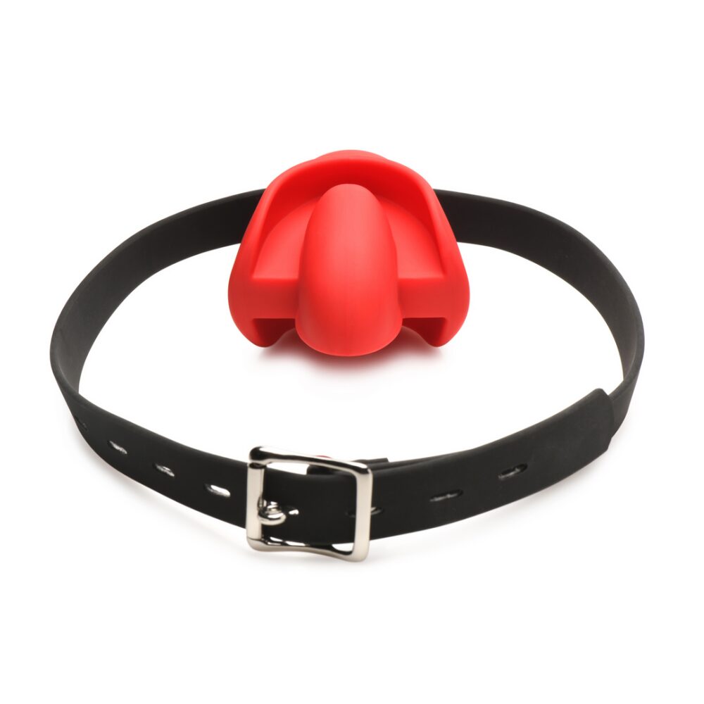Gag Order - Extreme Silicone Ball Gag - Rood - Afbeelding 5