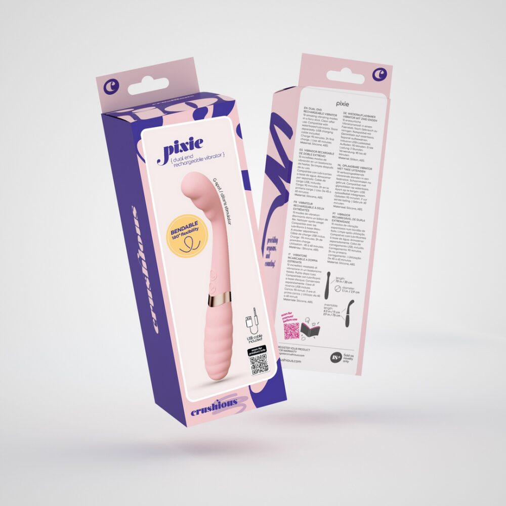 Pixie - Flexibele Dual Vibrator - Roze - Afbeelding 2