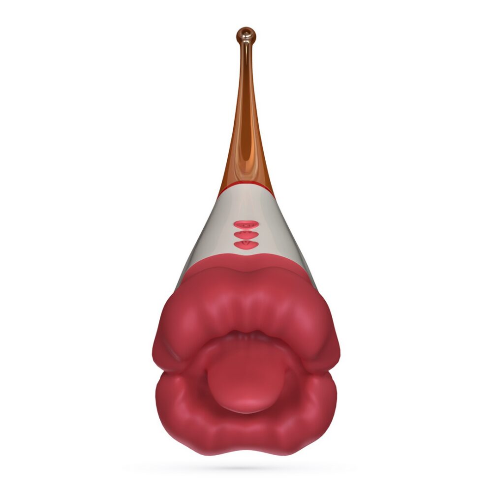 Jagger - Lickende Dubbele Stimulator - Rood - Afbeelding 3