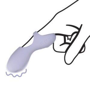 Siliconen Vinger Vibrator - Lavendel