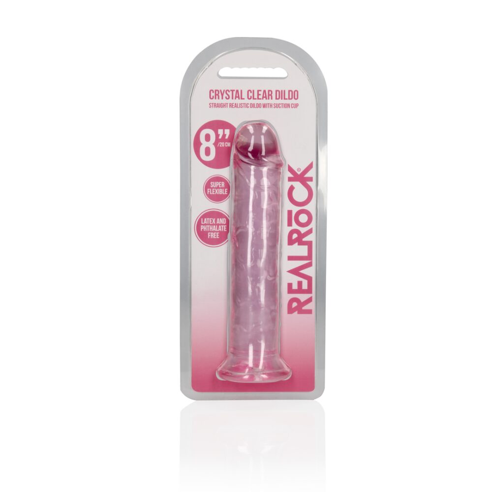 Rechtdoor Realistisch Dildo met Zuignap - 20 cm / 8'' - Afbeelding 2