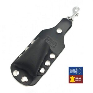 Leren Aroma Fles Houder - Groot - Zwart