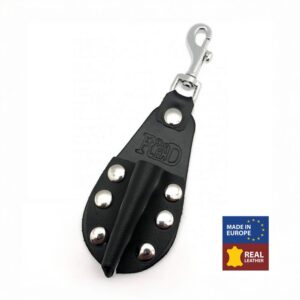 Leren Aroma Fles Houder - Klein - Zwart