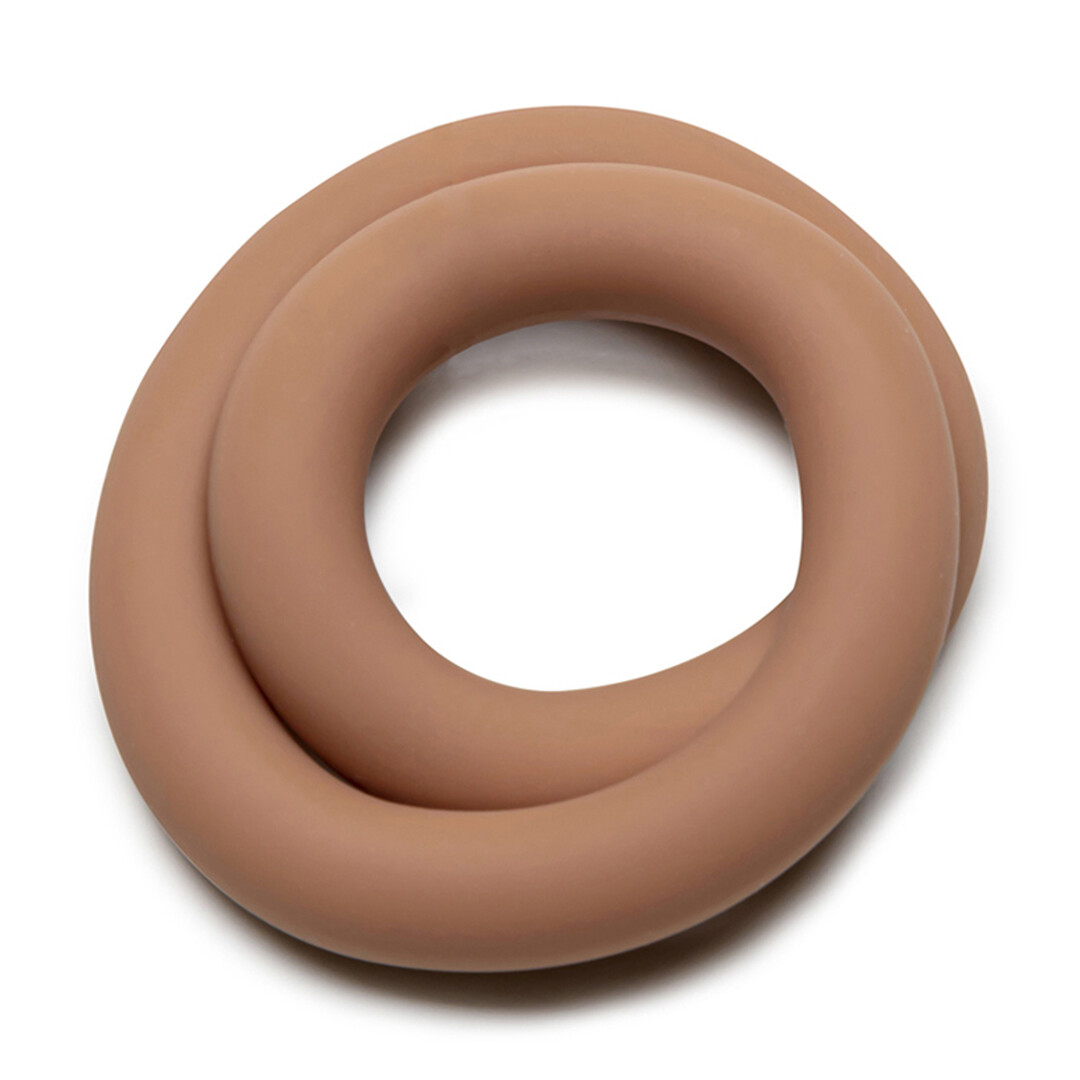 Siliconen Hefty Wrap Ring - Cockring - 9 / 22,9 cm - Huidskleur 3 - Afbeelding 3