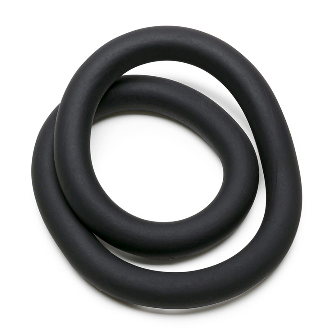 Silicone Hefty Wrap Ring - Cockring - 12 / 30,5 cm - Zwart - Afbeelding 3