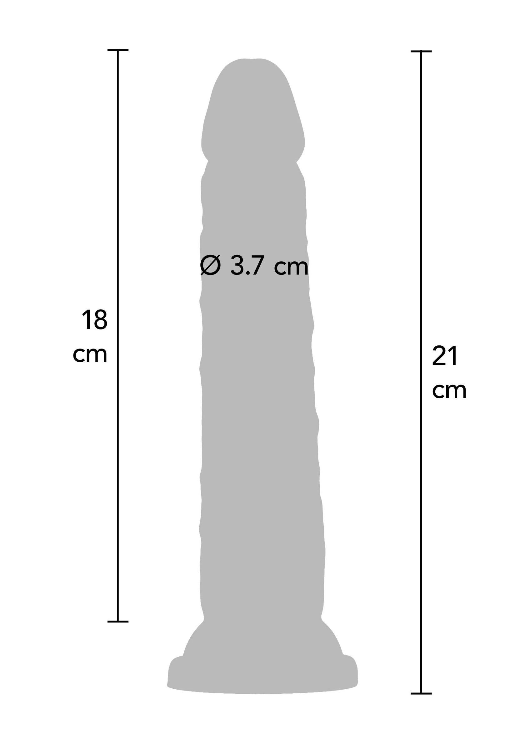 Deluxe Dual Density Dong TPE 21 cm - Afbeelding 4