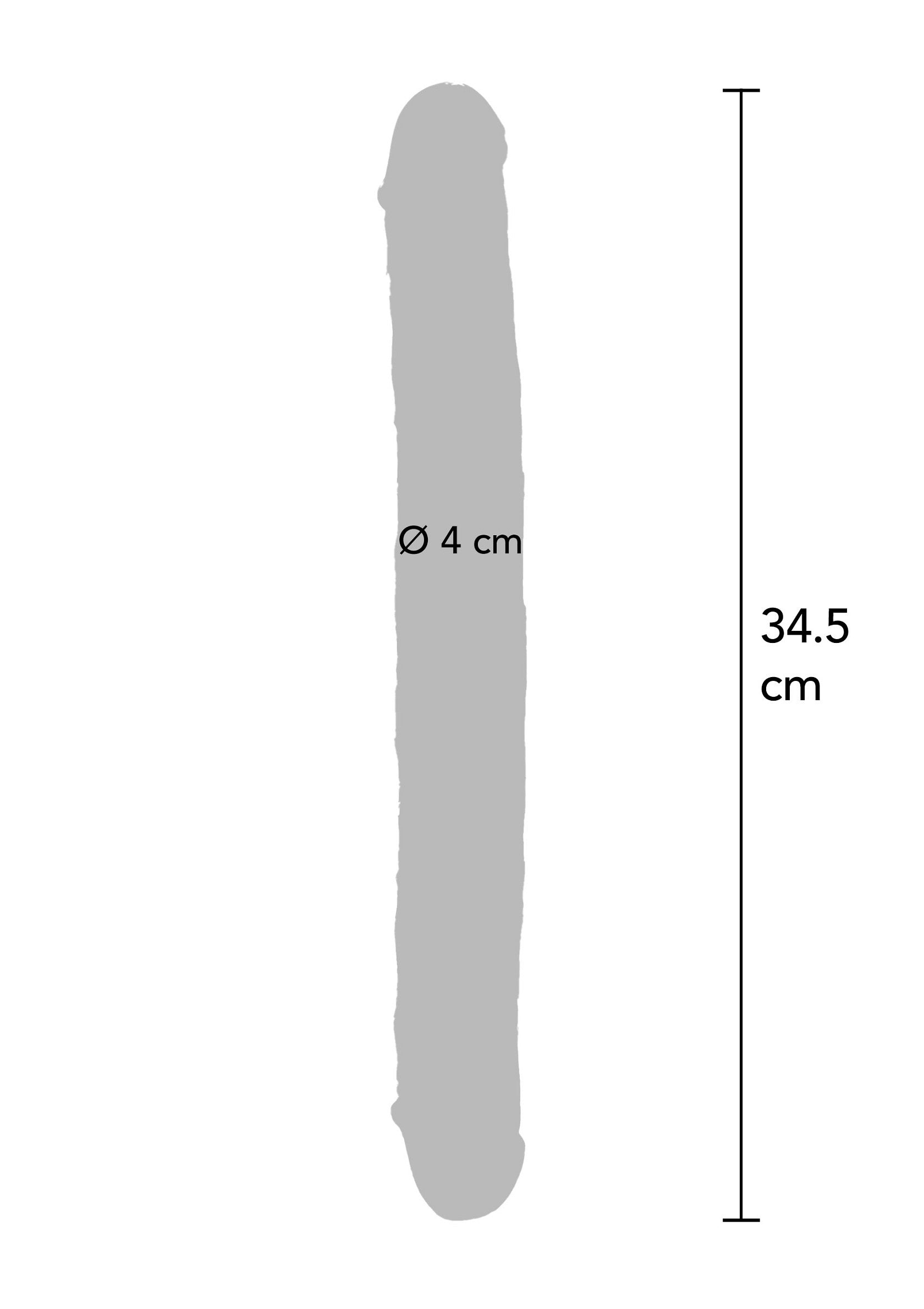 Clear Double Dong TPE 34.5 cm - Afbeelding 2