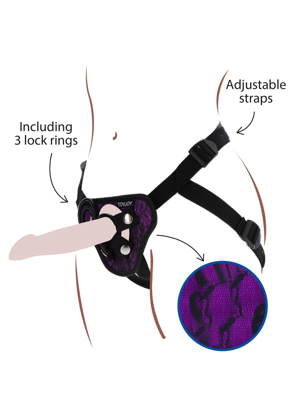 Strap-On Lace Harness - Afbeelding 8