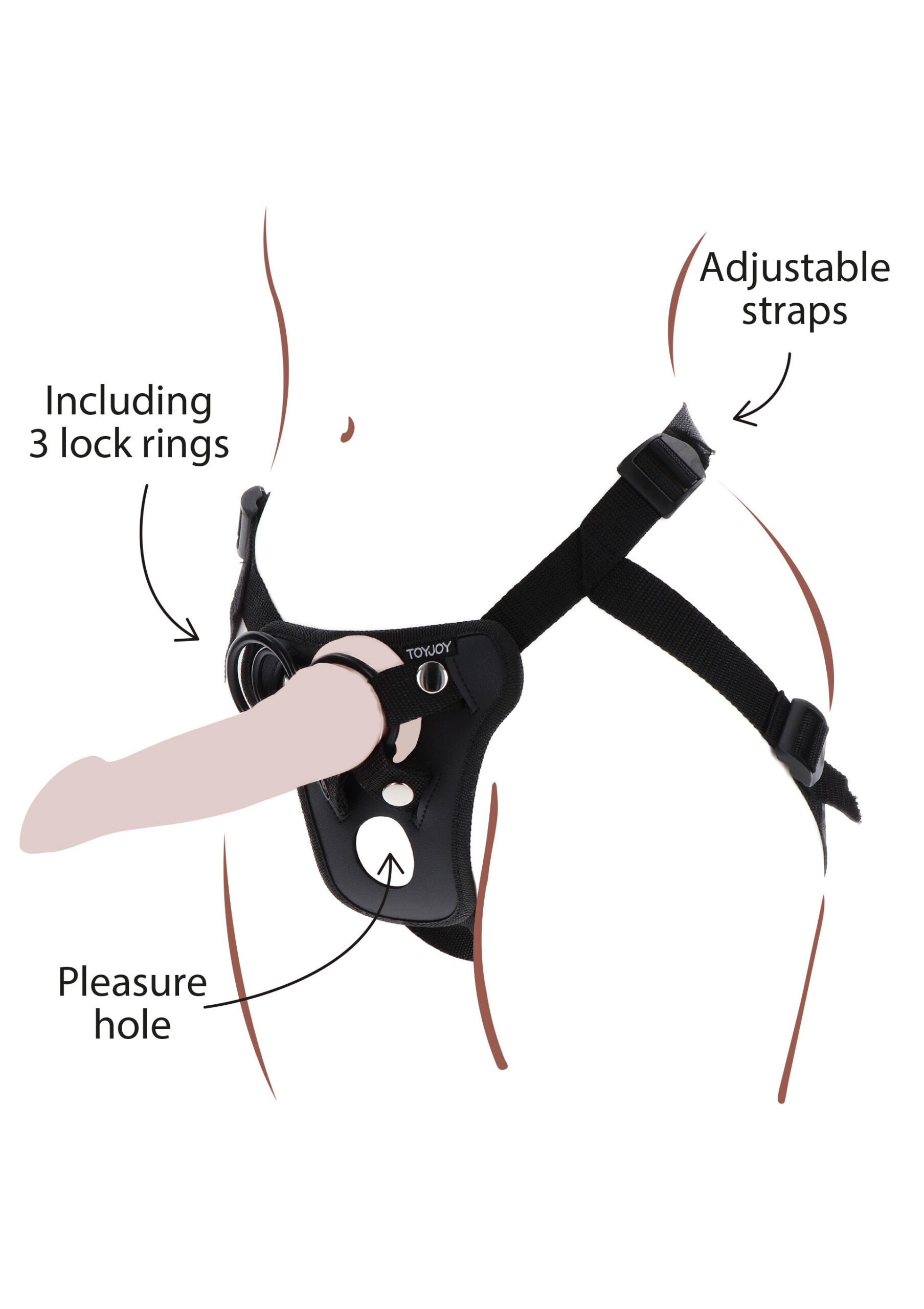 Strap-On Pleasure Hole Harness - Afbeelding 8