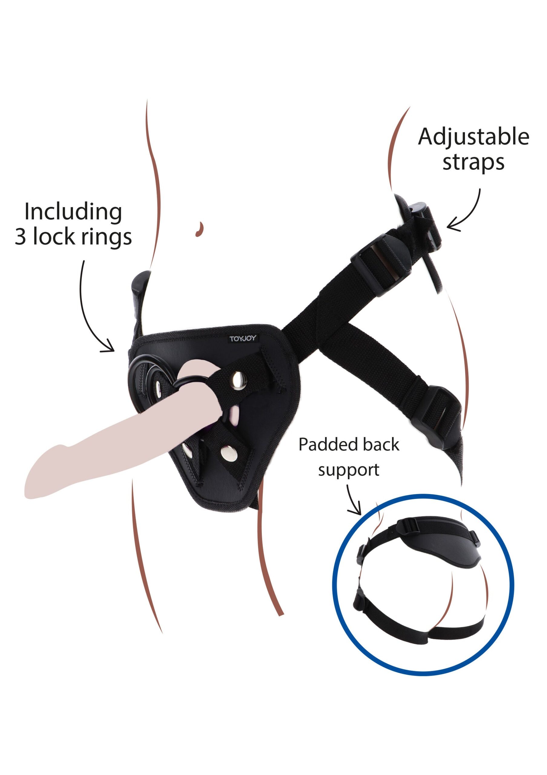 Strap-On Full Cover Harness - Afbeelding 7