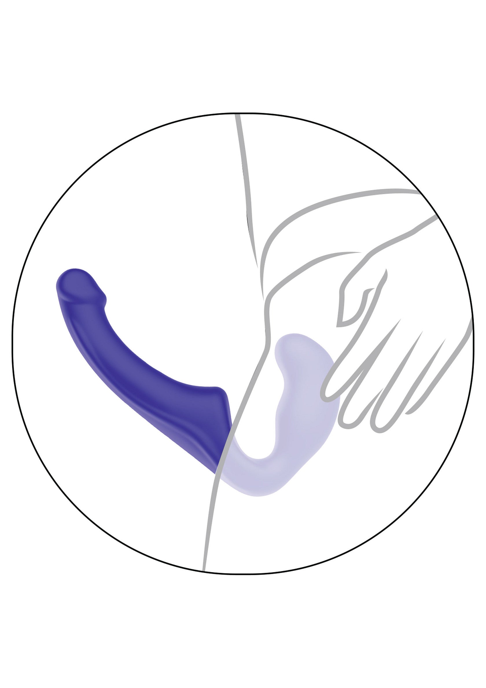 Strapless Strap-on Silicone 23 cm - Afbeelding 2