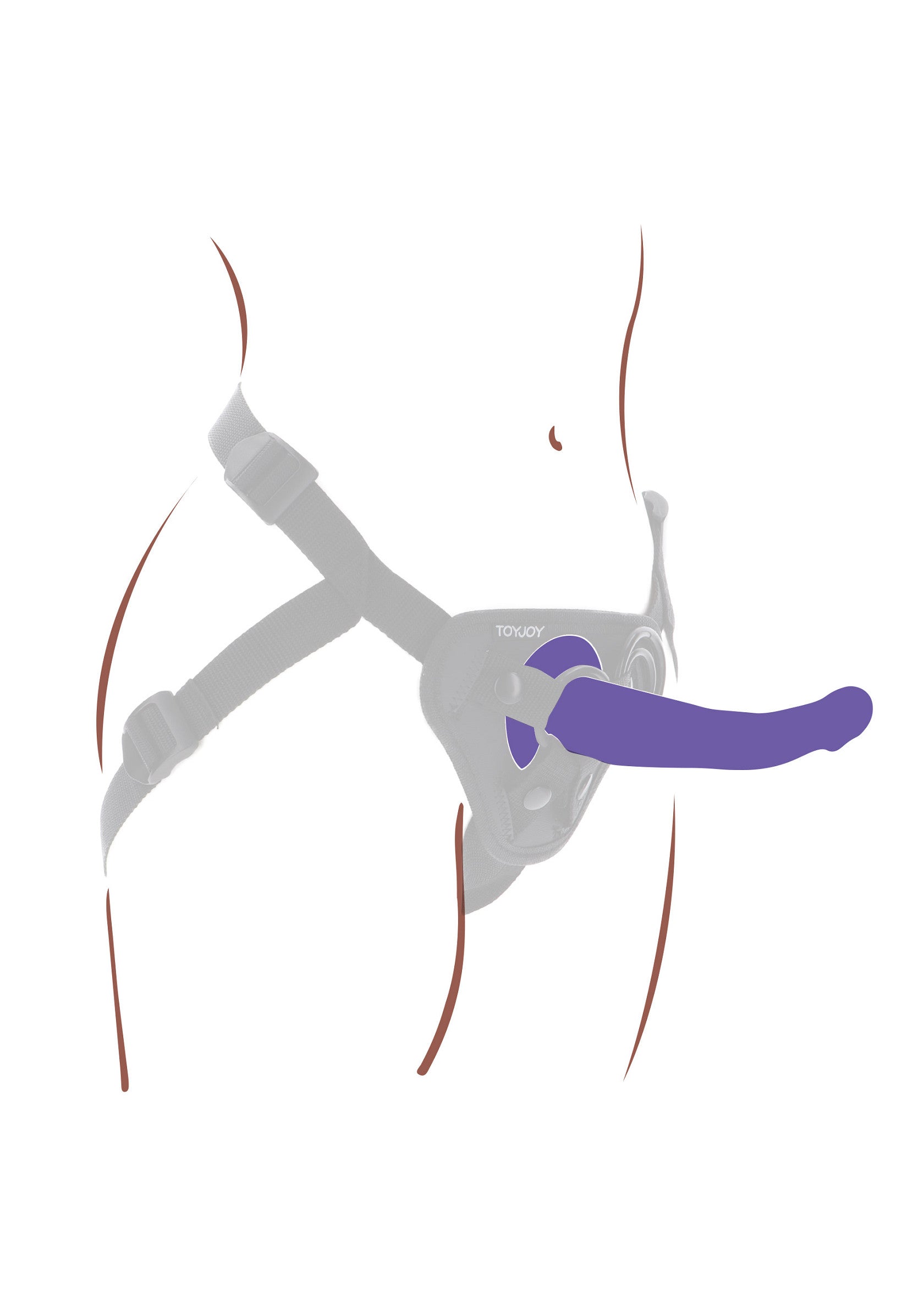 Harness Dong Silicone S - Afbeelding 2