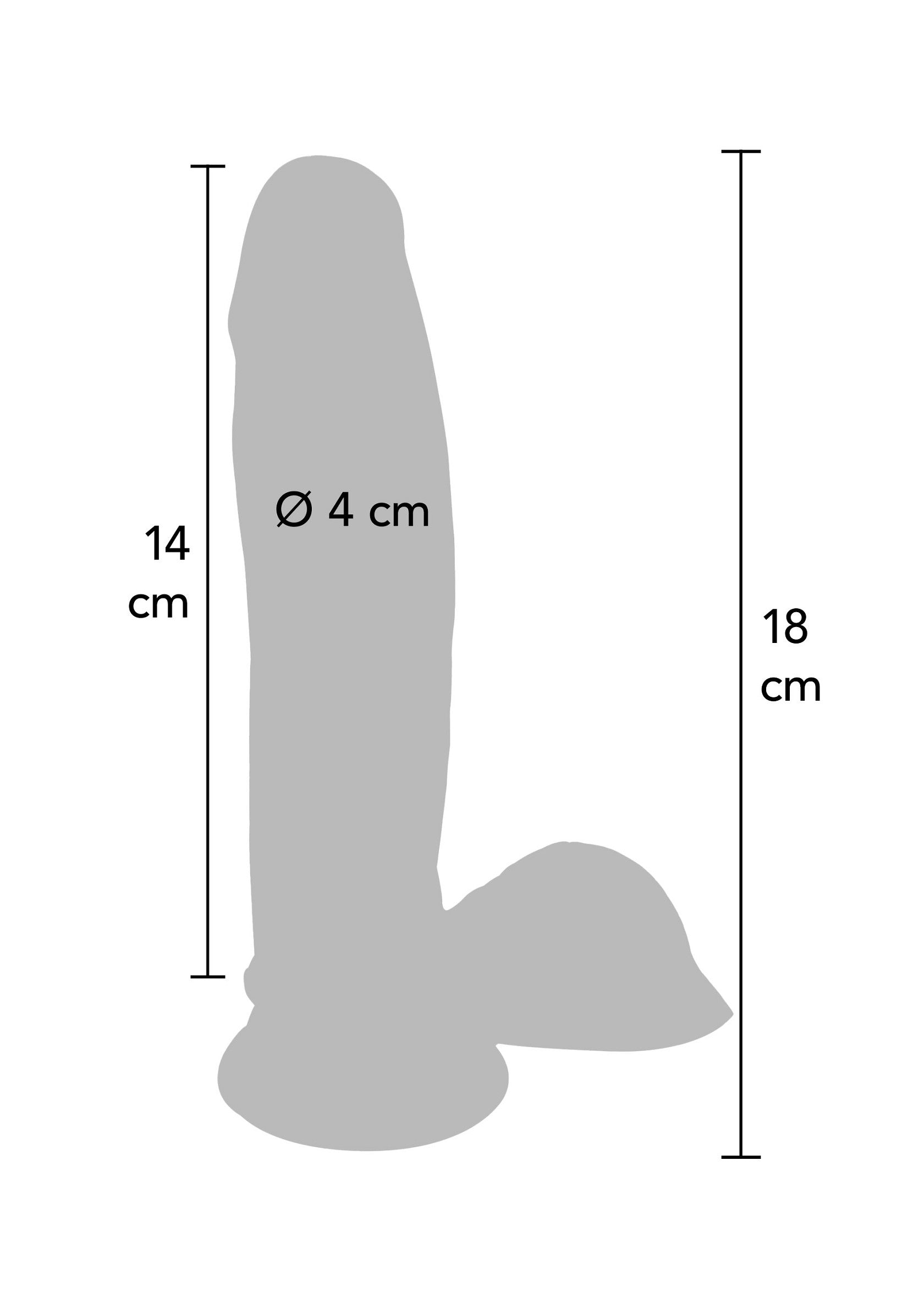 Dual Density Dildo TPE 18 cm - Afbeelding 2