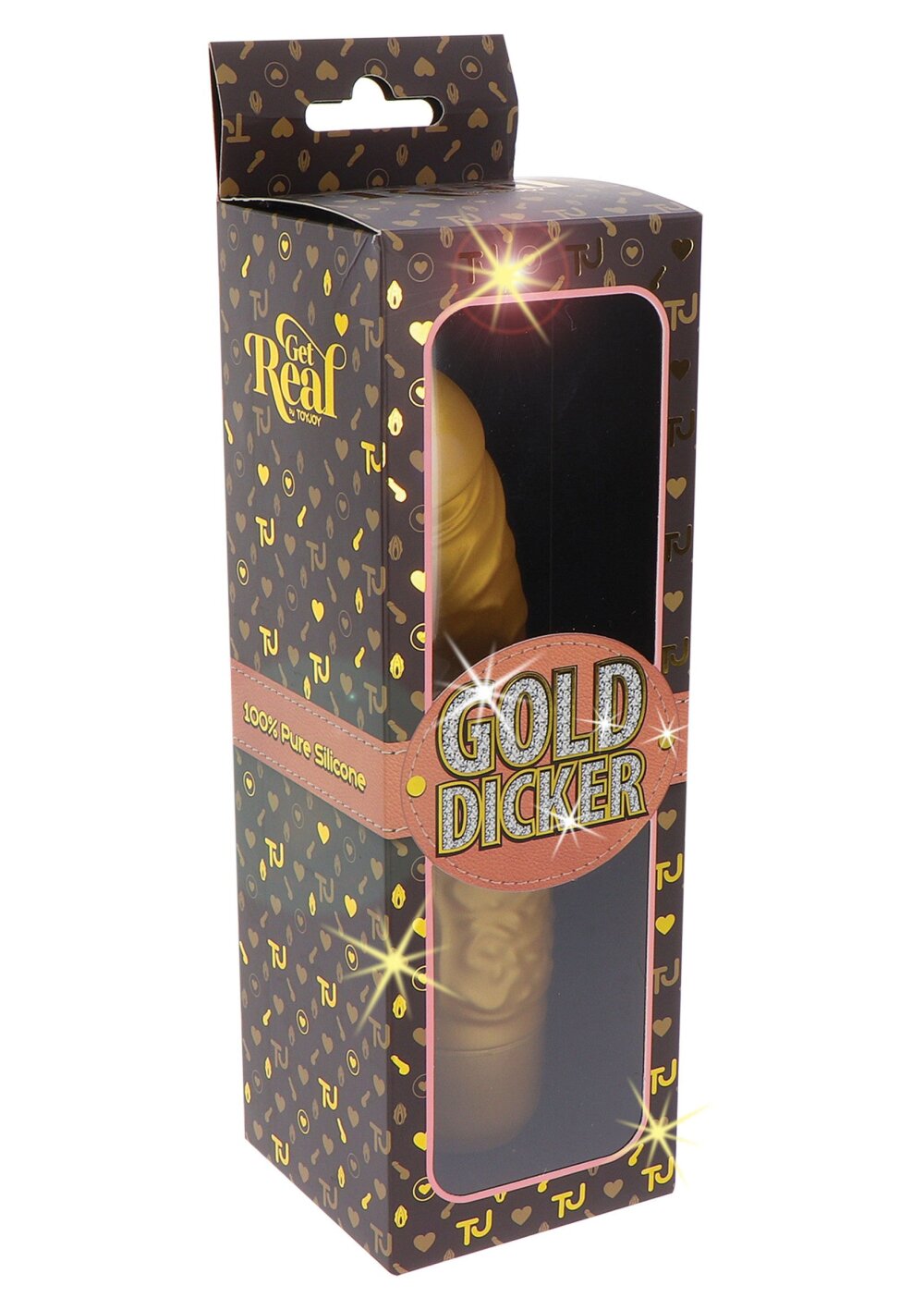Gold Dicker Original Vibrator 20 cm - Afbeelding 3