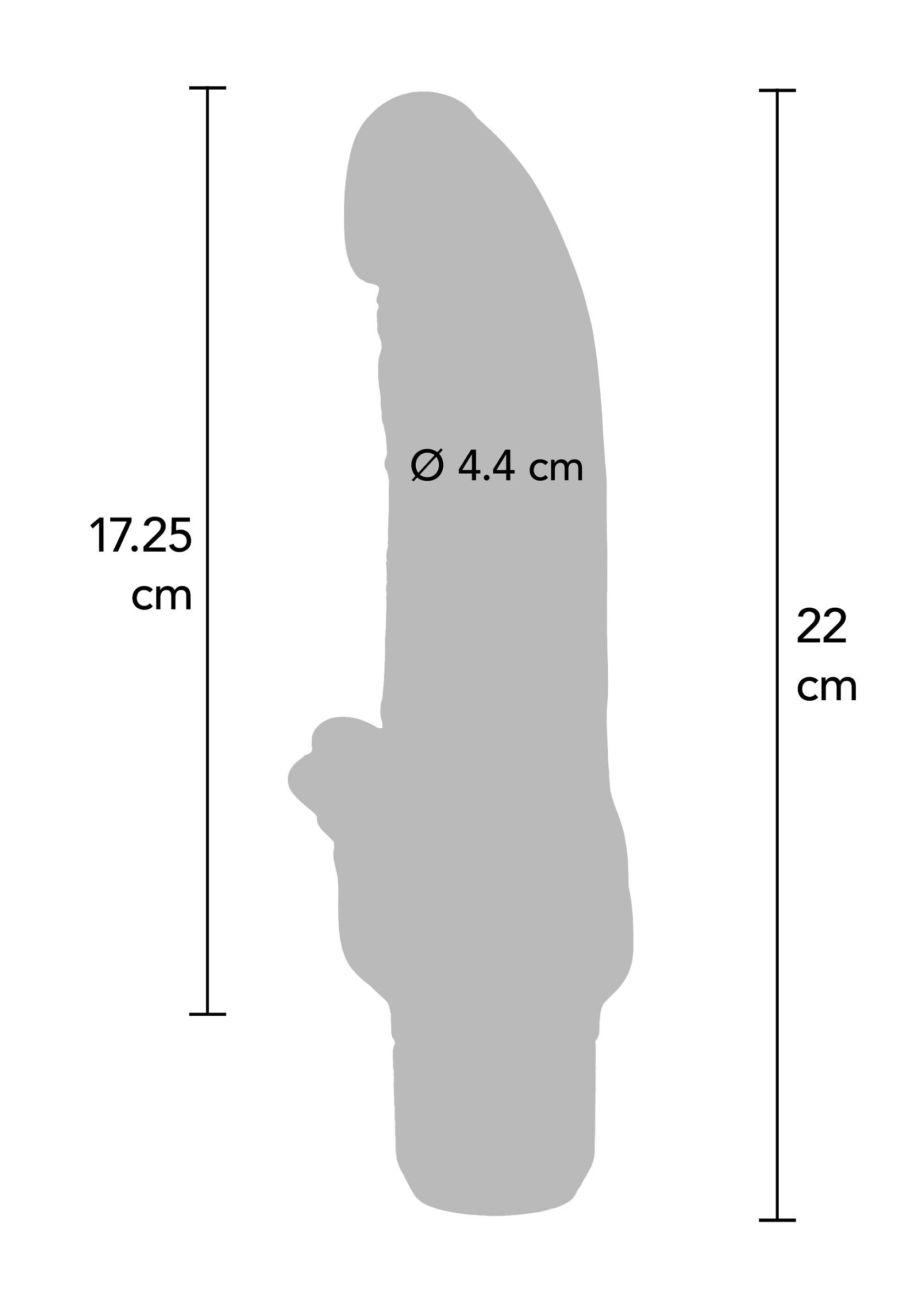 Gold Dicker Stim Vibrator 22 cm - Afbeelding 2