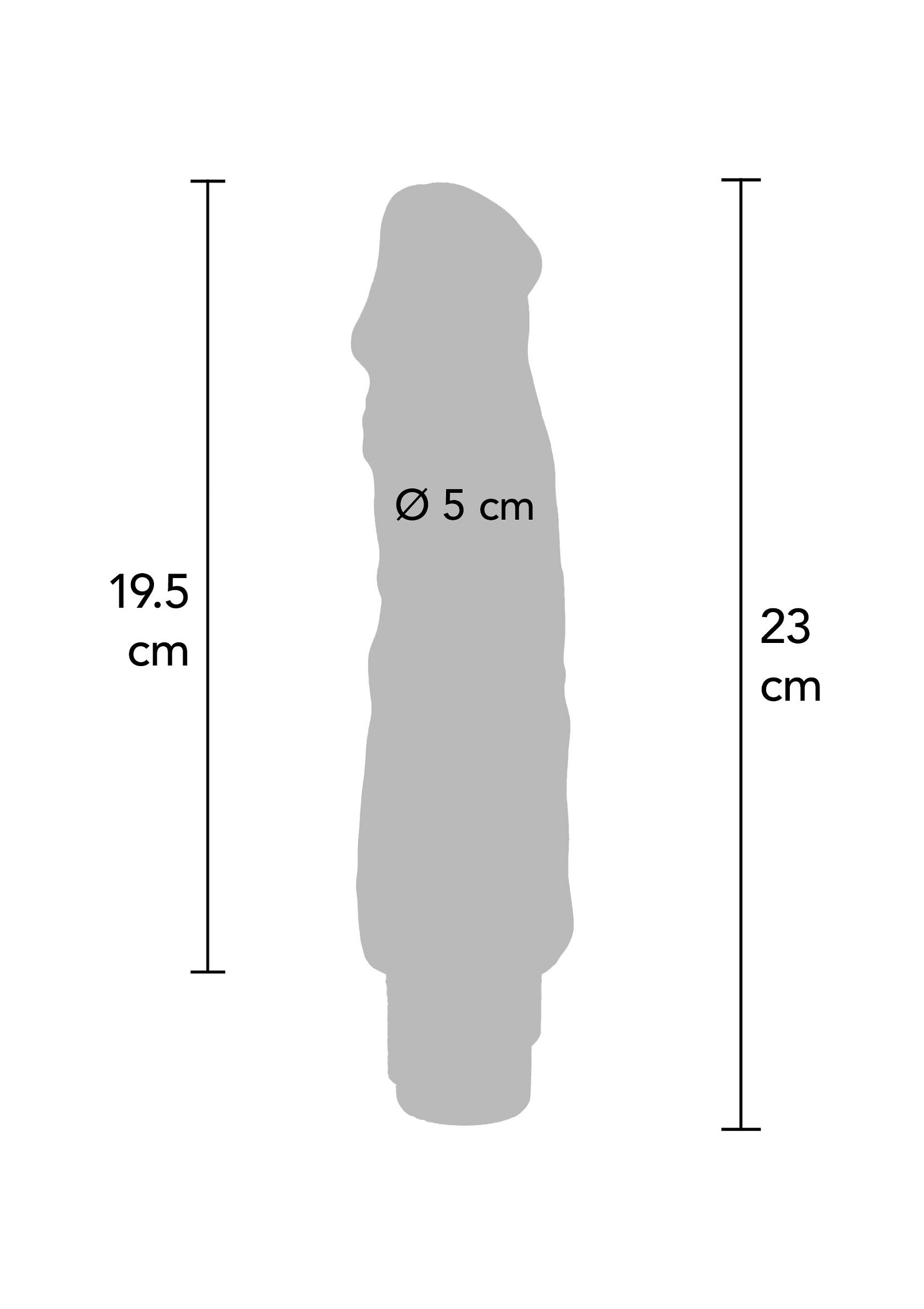 Dual Density Vibrator TPE 23 cm - Afbeelding 4