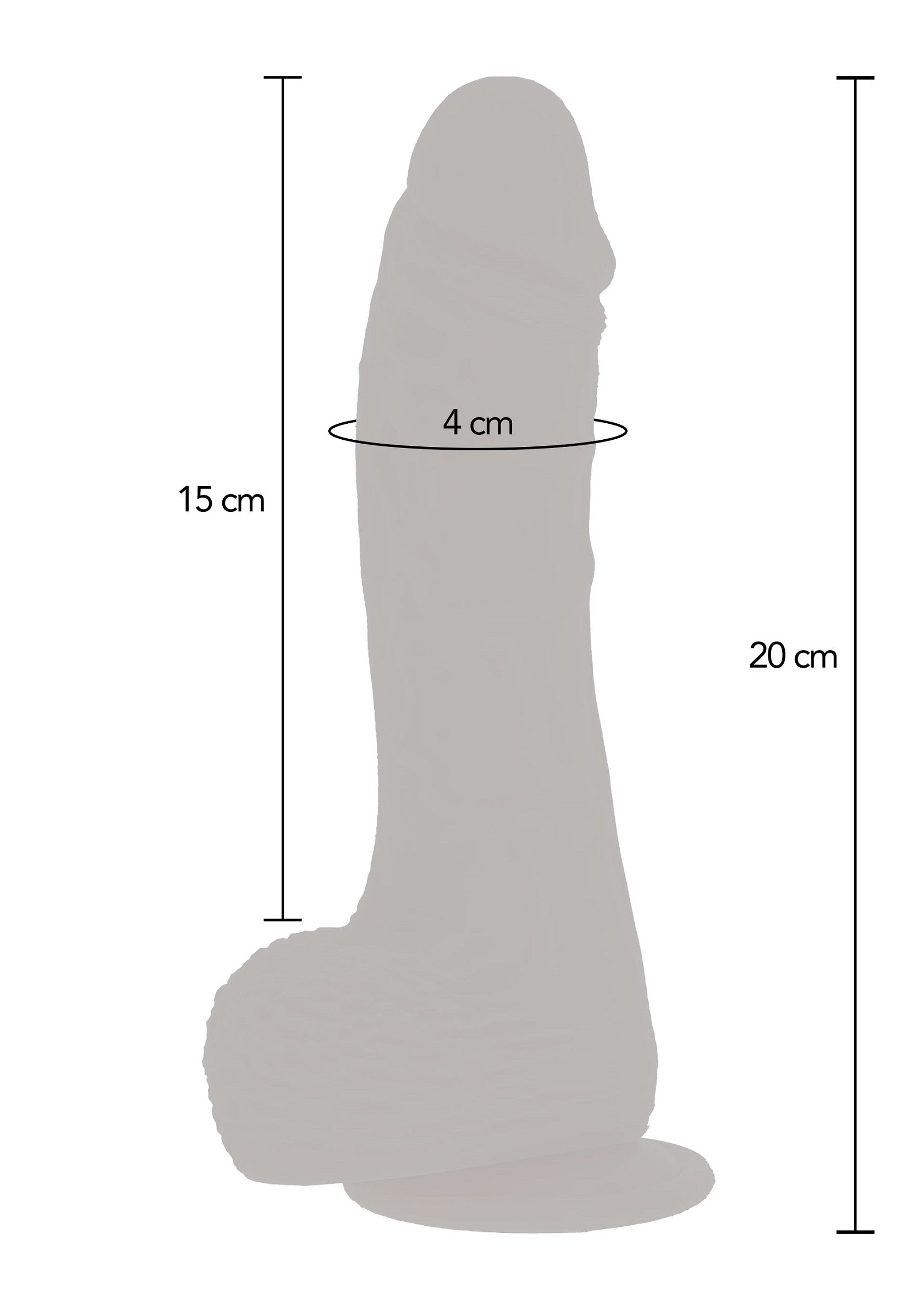 Naked Rotating Dildo Silicone 21 cm - Afbeelding 4