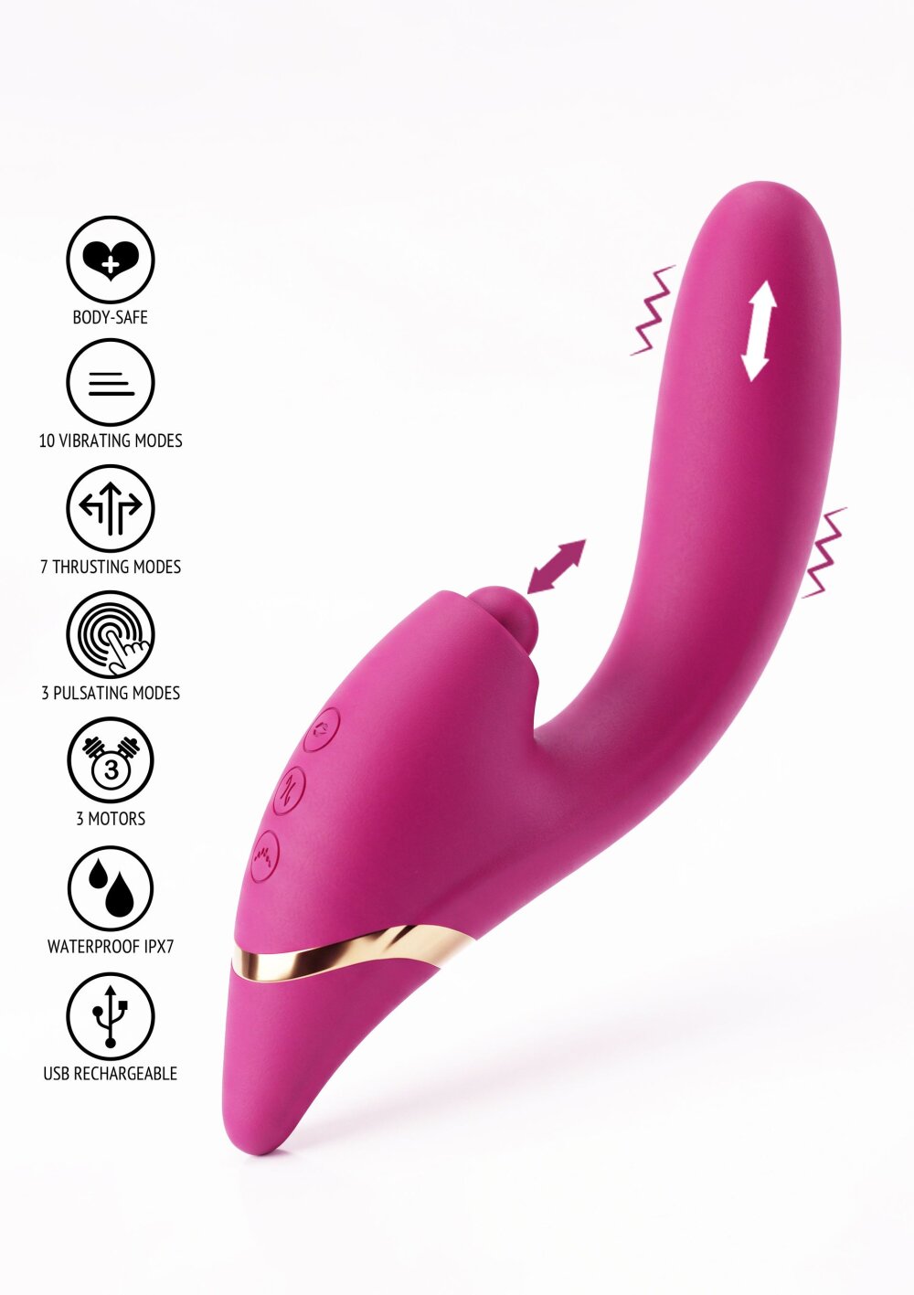 Triple Thrill Climaxer Vibrator - Afbeelding 5