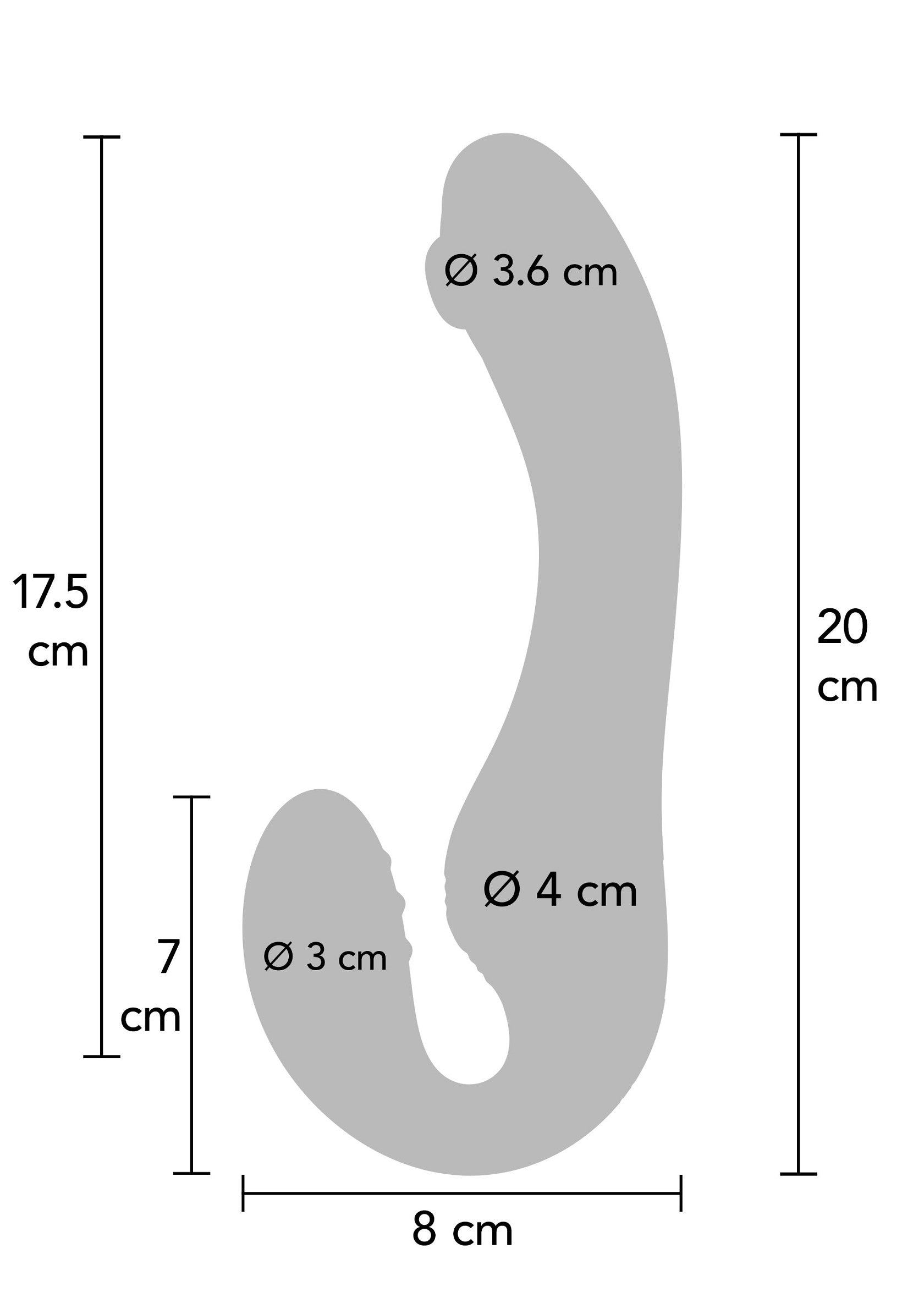 Strapless Strap-On Pulse Vibrator - Afbeelding 4