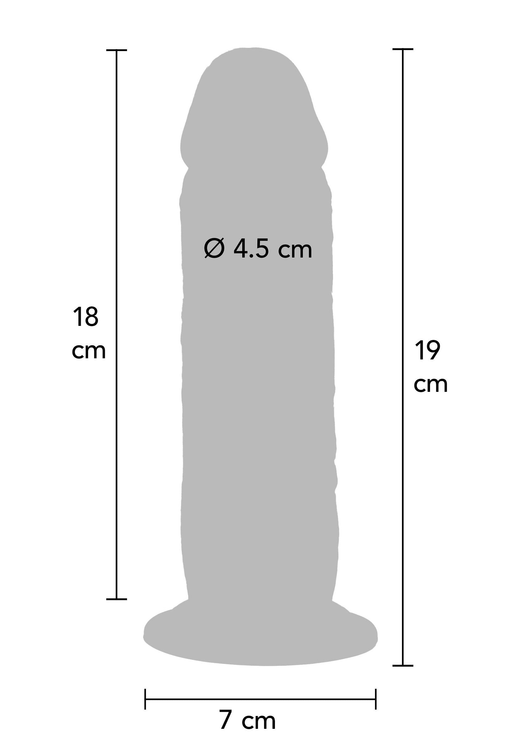 Foreskin Dong Silicone 19 cm - Afbeelding 2