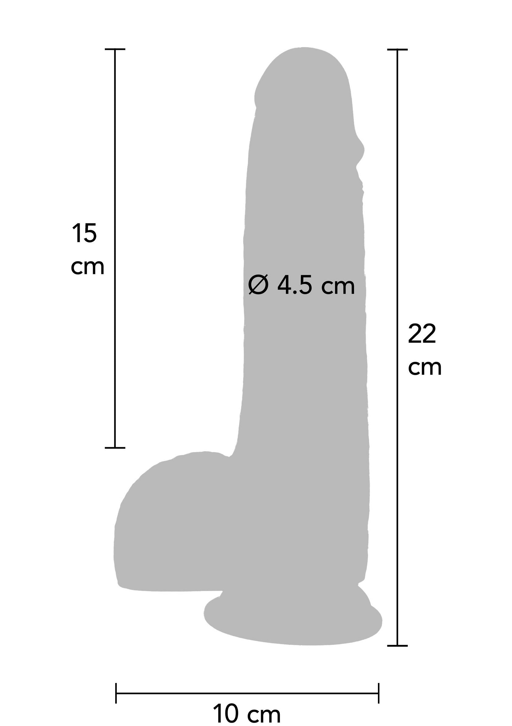 Foreskin Dildo Silicone 20 cm - Afbeelding 8
