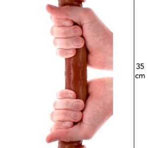 Foreskin Double Dong Silicone 35 cm