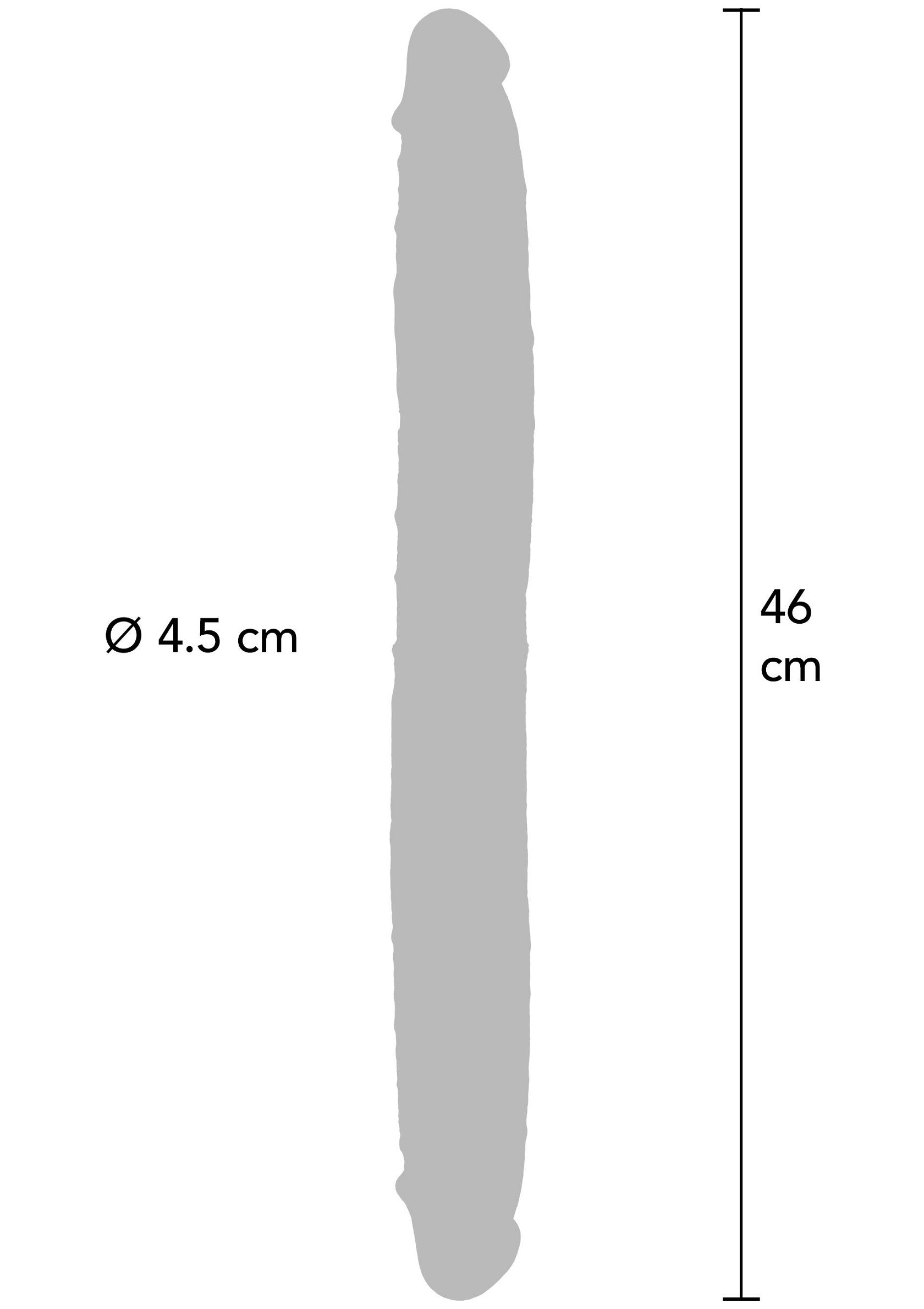 Foreskin Double Dong Silicone 46 cm - Afbeelding 2