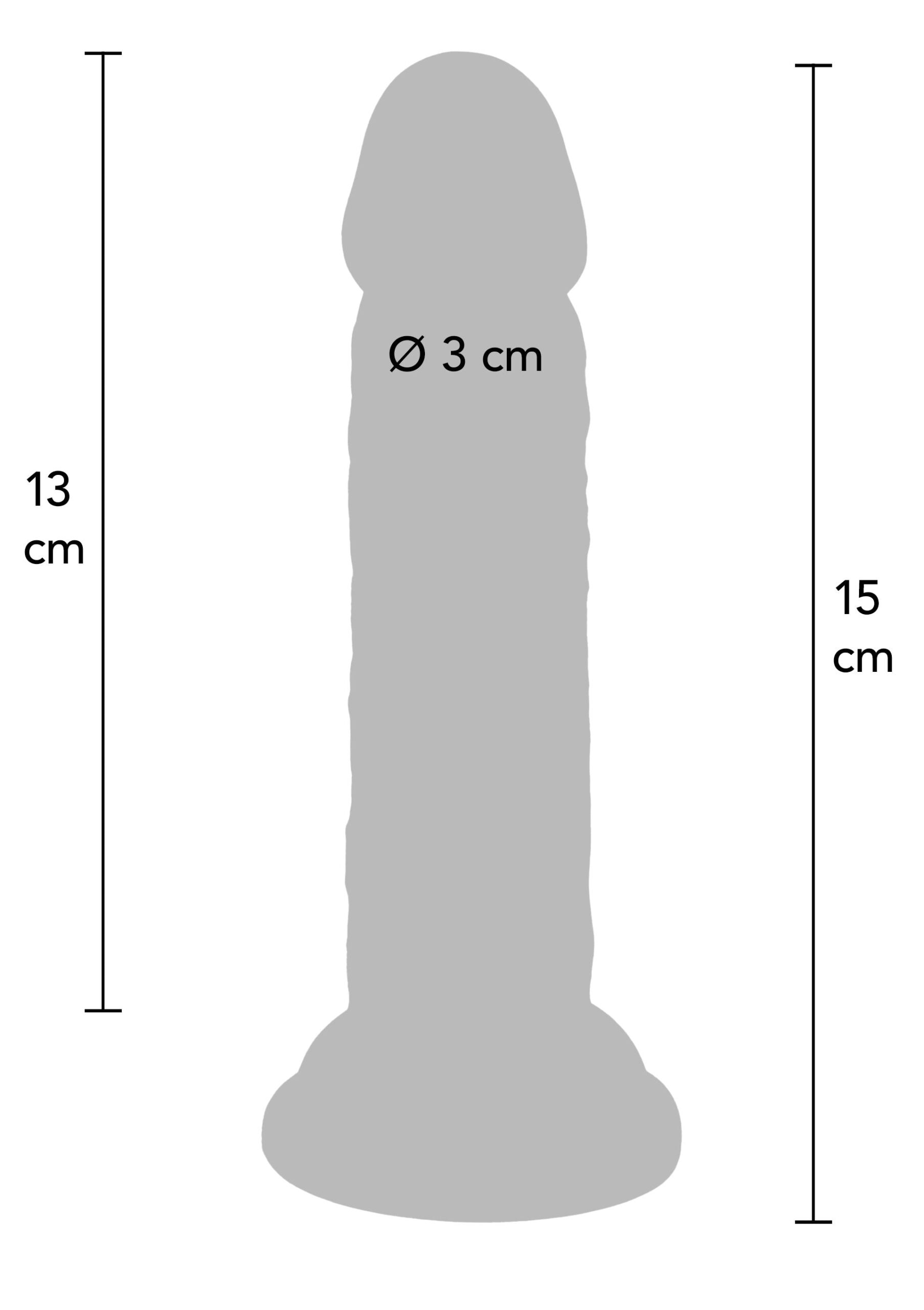Deluxe Dual Density Dong TPE 15 cm - Afbeelding 2