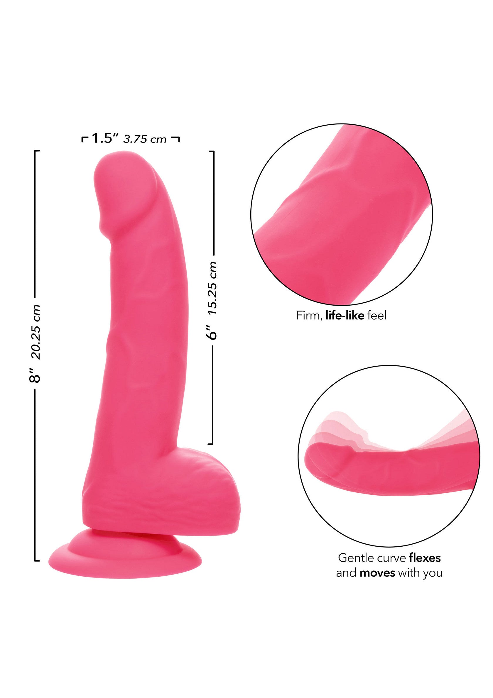 Neon Silicone Studs 6 inch - Afbeelding 3