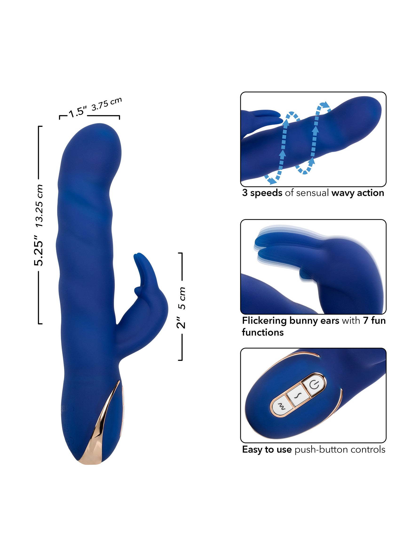 Silicone Wave Motion Rabbit - Afbeelding 4