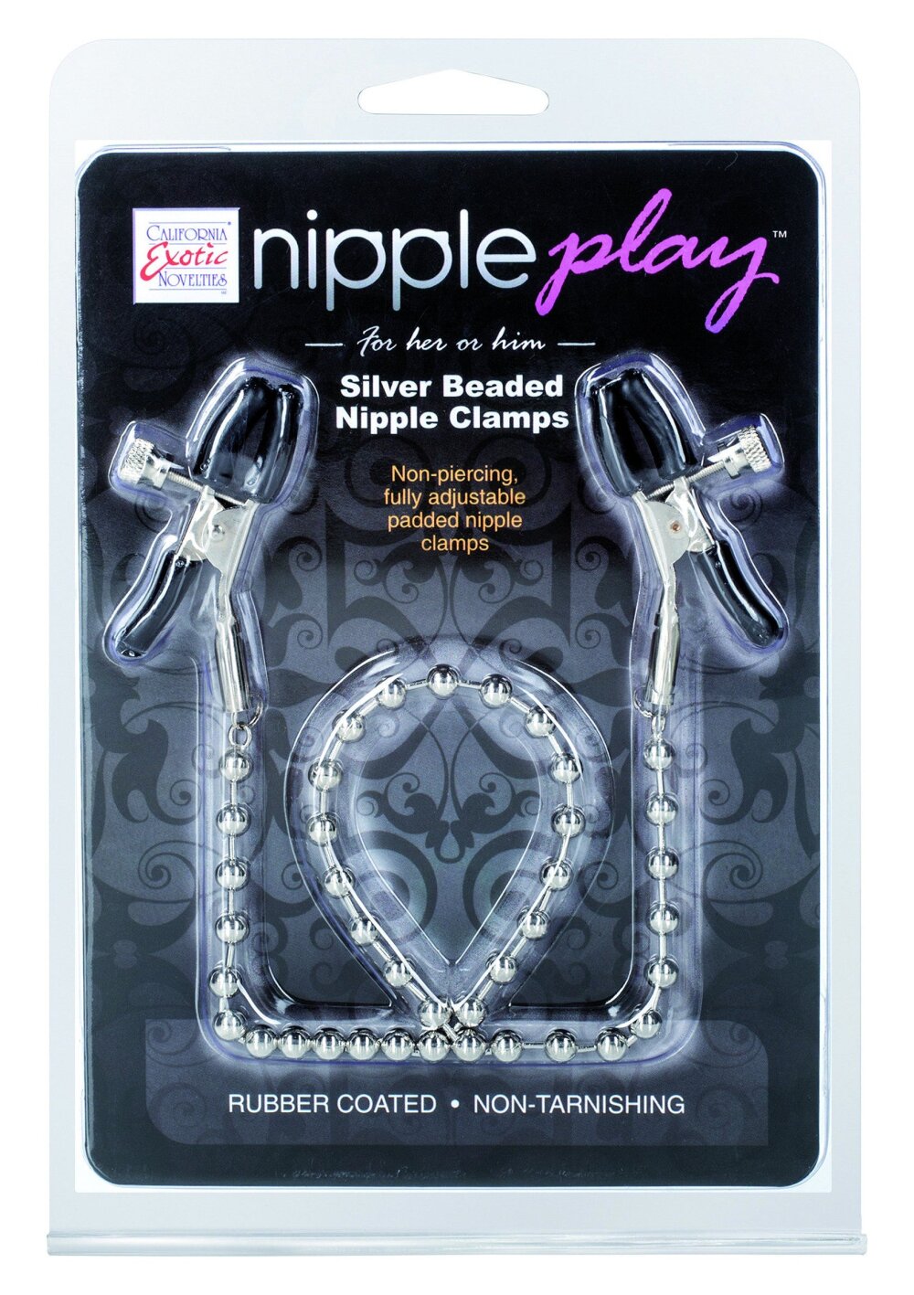 Silver Beaded Nipple Clamps - Afbeelding 2