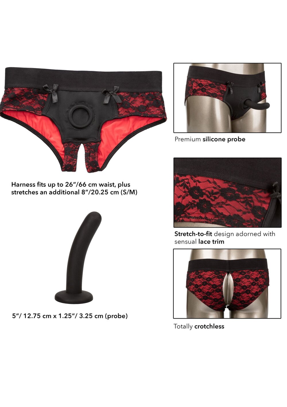 Scandal Crotchless Set S/M - Afbeelding 4